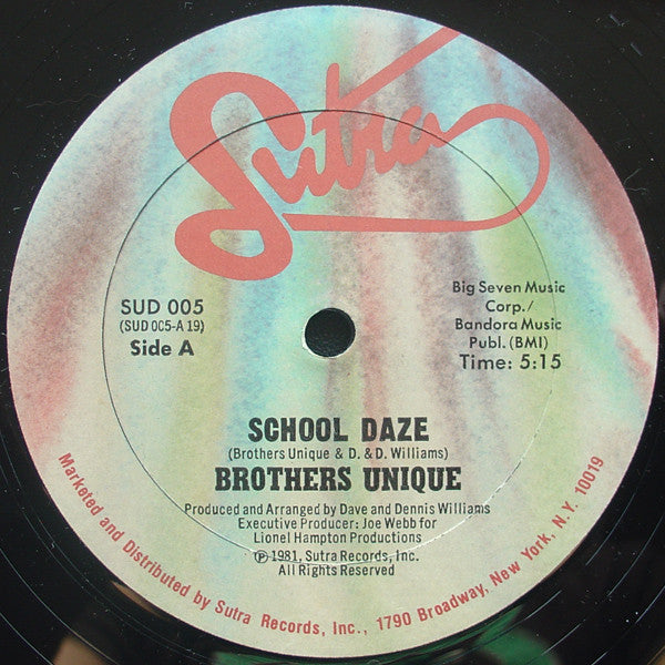 Brothers Unique : School Daze (12")