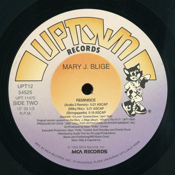 Mary J. Blige : Reminisce (12", Single)