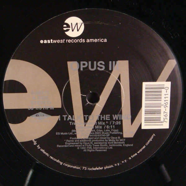 Opus III : I Talk To The Wind (12")