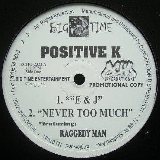 Positive K : E & J (12", Promo)