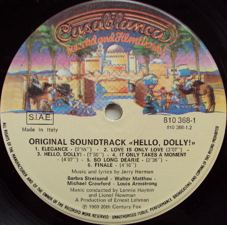 Various : Hello Dolly! (Original Motion Picture Soundtrack Album) (LP, RE)