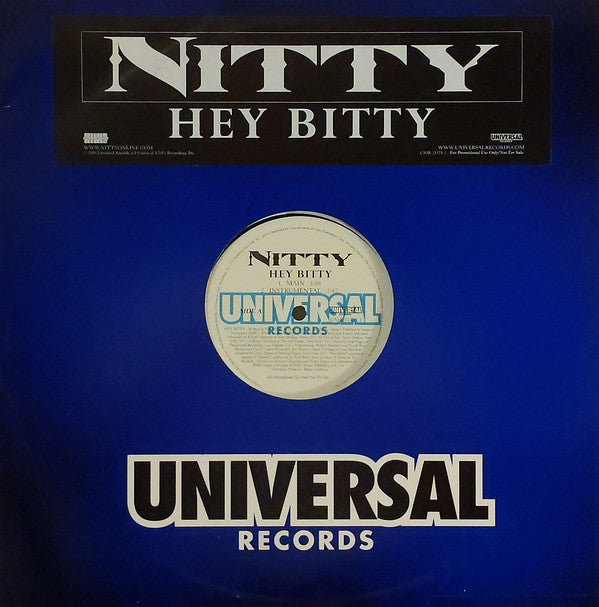 Nitty (2) : Hey Bitty (12", Promo)