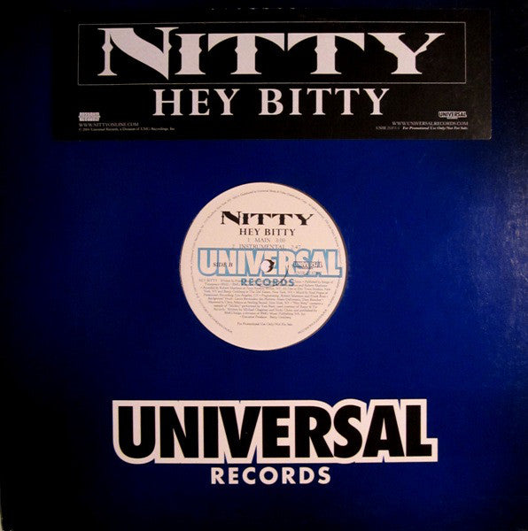 Nitty (2) : Hey Bitty (12", Promo)
