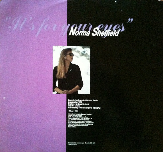 Norma Sheffield : It's For Your Eyes (12")