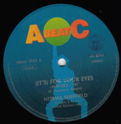 Norma Sheffield : It's For Your Eyes (12")