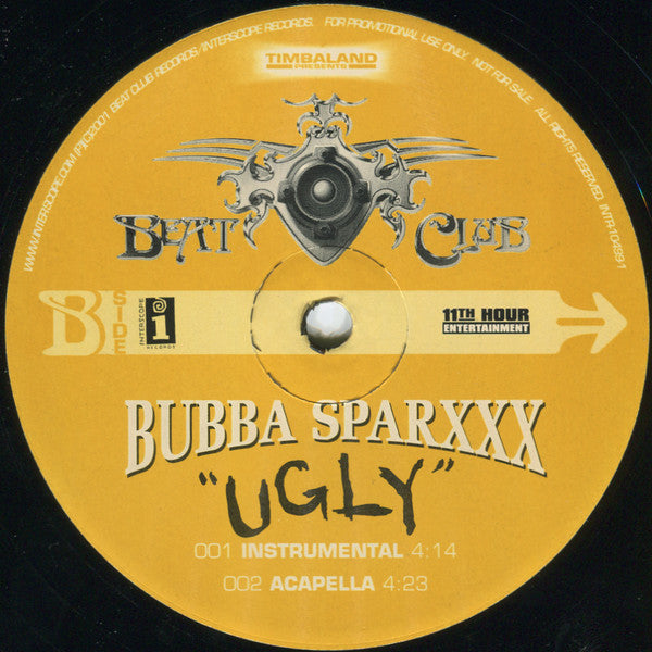 Bubba Sparxxx : Ugly (12", Promo)