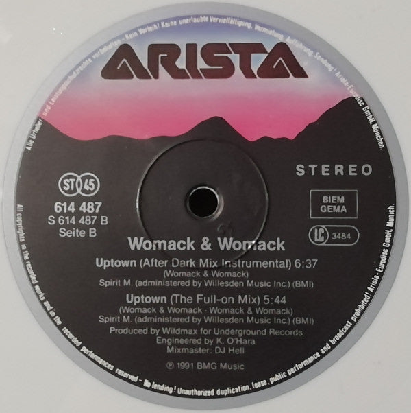 Womack & Womack : Uptown (The Dance Mixes) (12", Maxi, Ltd, Whi)
