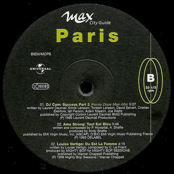 Various : Sound Of The City - Paris (12")