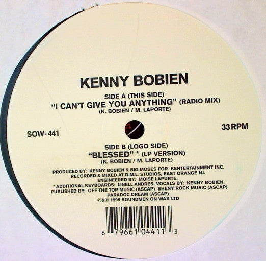 Kenny Bobien : I Can't Give You Anything / Blessed (12")