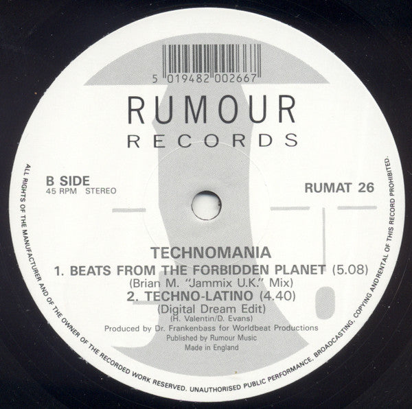 Technomania : Let The Energy Flow (12")