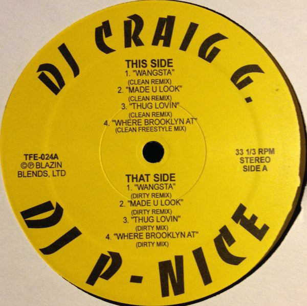 DJ Craig G & DJ P-Nice : Volume Fourteen (12", Comp)