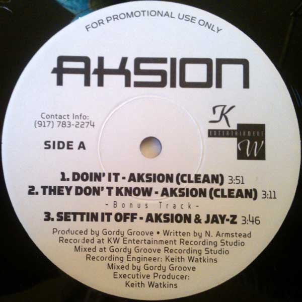 Aksion : Doin´It/They Don't Know (12", Promo)