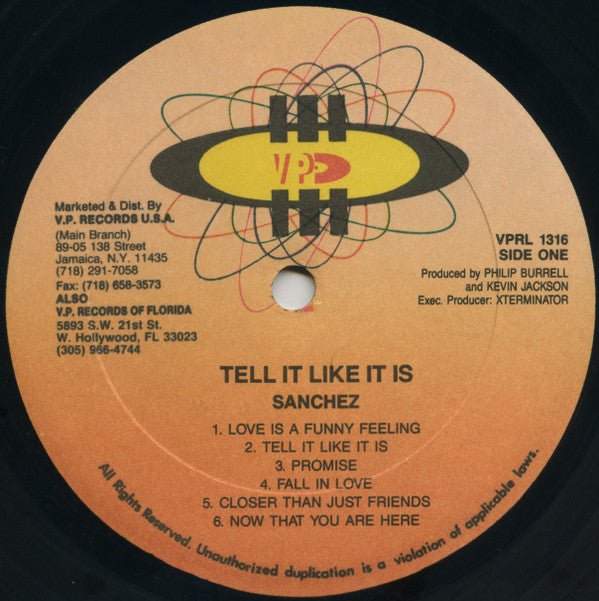 Sanchez : Tell It Like It Is (LP, Album)