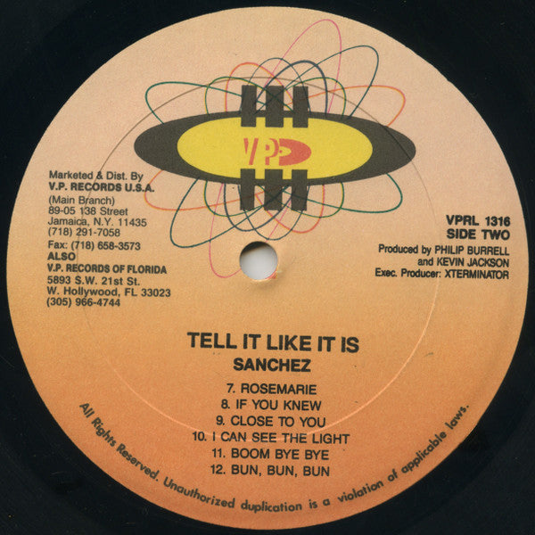 Sanchez : Tell It Like It Is (LP, Album)