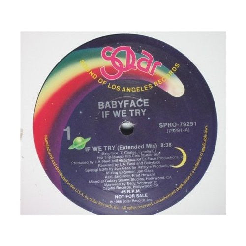 Babyface : If We Try (12", Single)