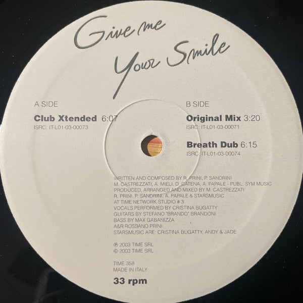Starsmusic : Give Me Your Smile (12")