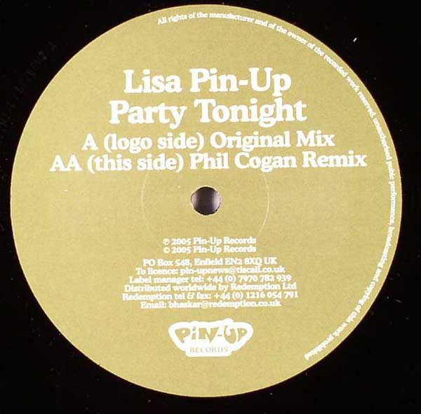 Lisa Pin-Up : Party Tonight (12")