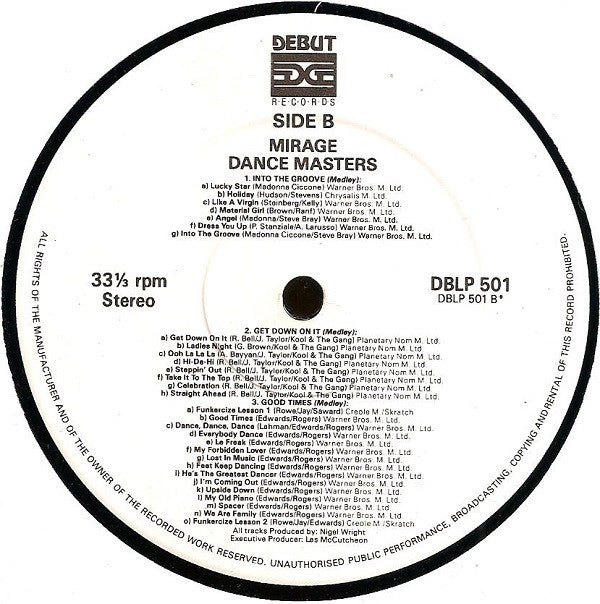 Mirage (12) : Dance Masters (LP, Mixed)
