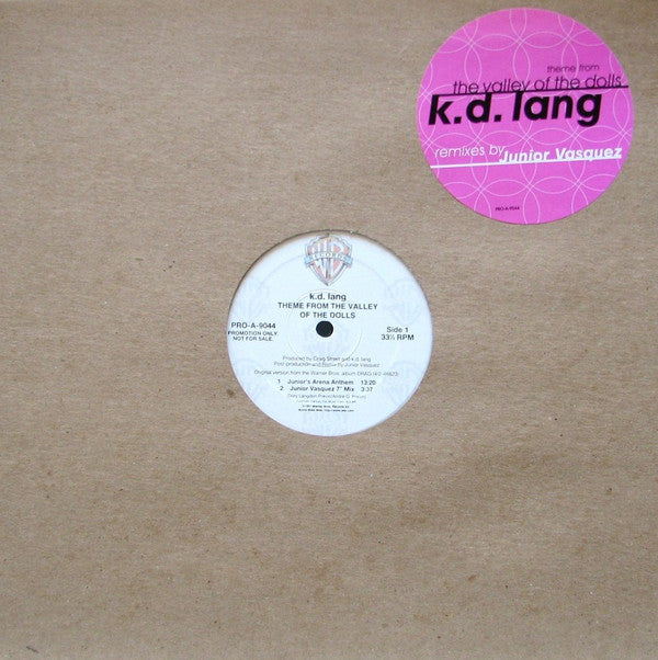 k.d. lang : Theme From The Valley Of The Dolls (12", Promo)
