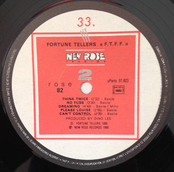 Fortune Tellers : F.T.F.F (Fortune Told For Free) (LP, Album)