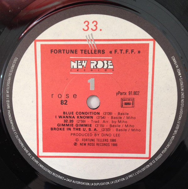 Fortune Tellers : F.T.F.F (Fortune Told For Free) (LP, Album)