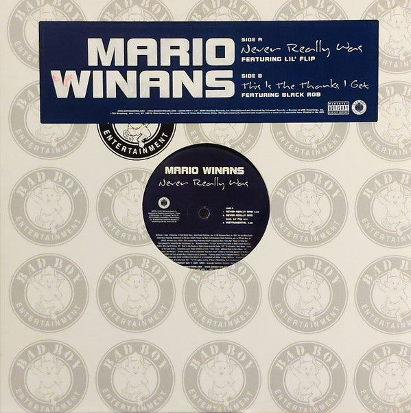 Mario Winans : Never Really Was / This Is The Thanks I Get (12", Promo)