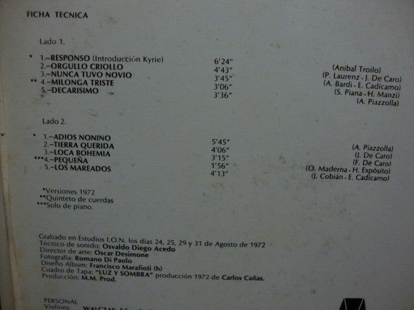 Atilio Stampone : Concepto (LP, Album)