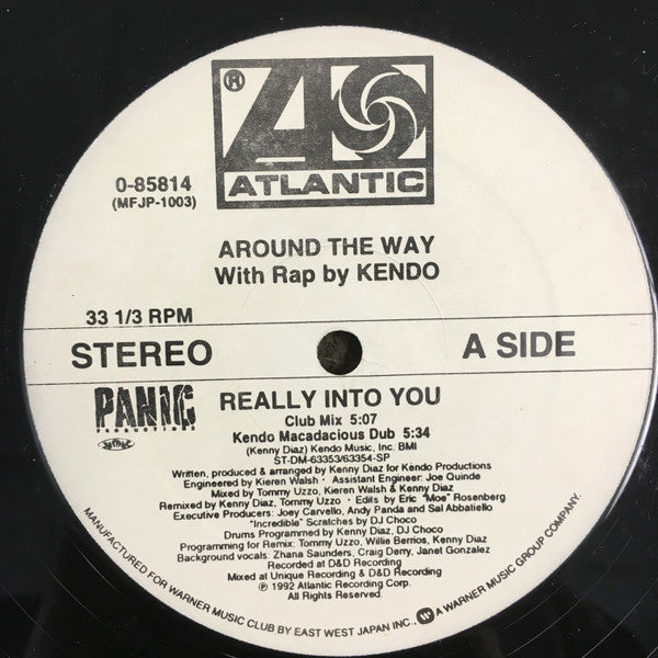 Around The Way With Rap By Kendu : Really Into You (12", Promo)