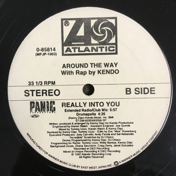 Around The Way With Rap By Kendu : Really Into You (12", Promo)