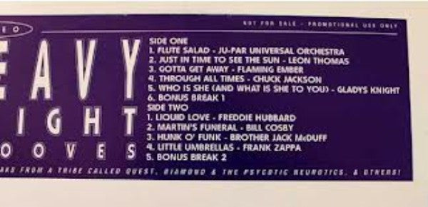 Various : Heavy Weight Grooves (LP, Comp, Promo, Unofficial, W/Lbl)