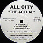 All City : The Actual (12", Promo, Unofficial)