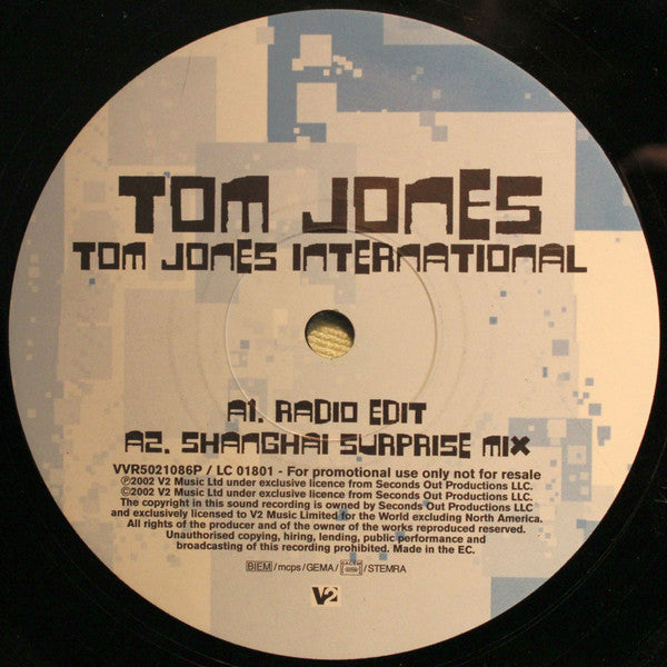 Tom Jones : Tom Jones International (12")