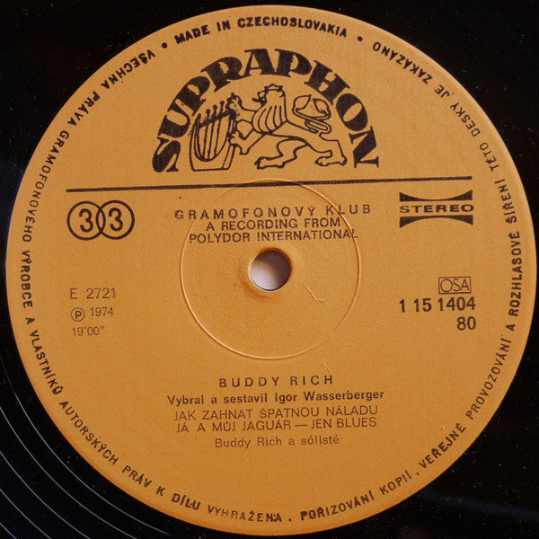 Buddy Rich : Buddy Rich (LP, Comp, Club)
