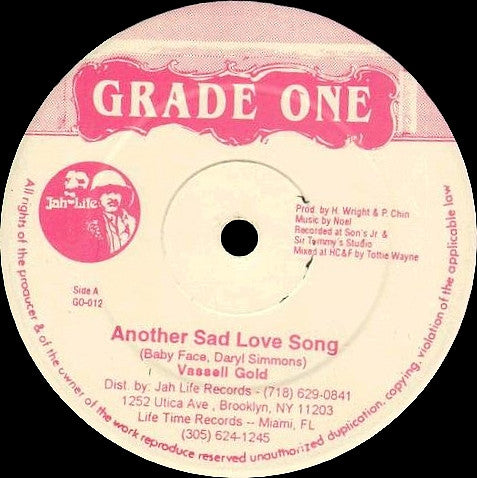 Scion Success / Vassell Gold : Petty Petty Murderer / Another Sad Love Song (12")