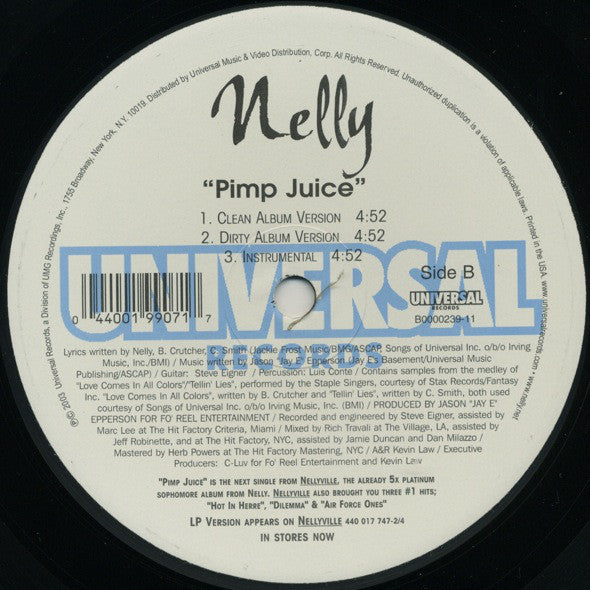 Nelly : Pimp Juice (12", Single)