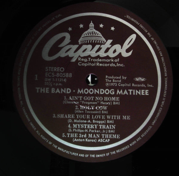 The Band : Moondog Matinee (LP, Album)
