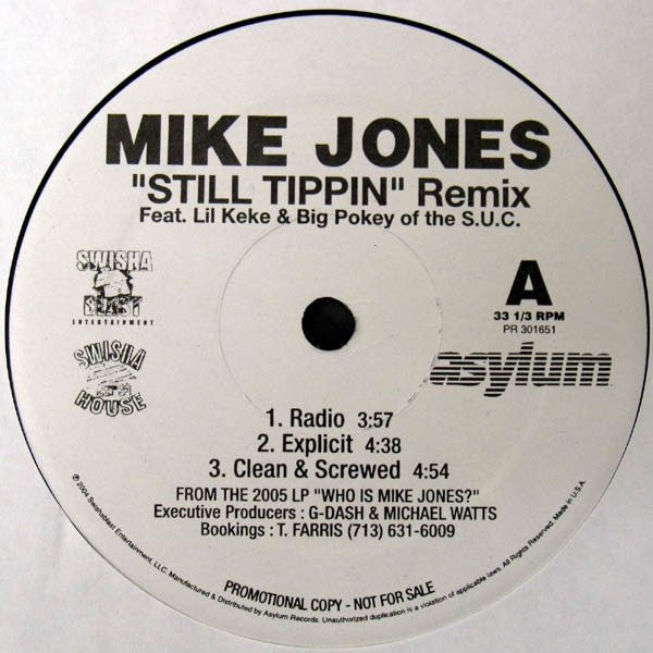 Mike Jones (2) : Still Tippin Remix (12", Promo)