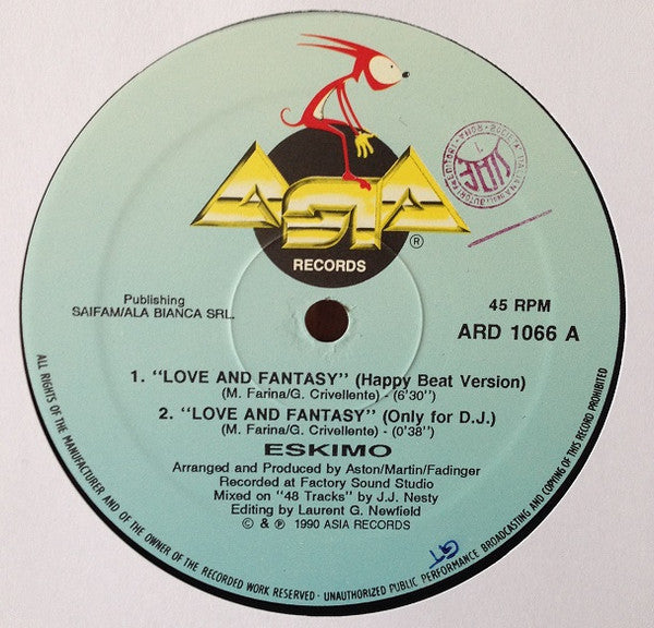 Eskimo (4) : Love And Fantasy (12")