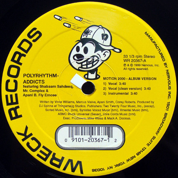 Polyrhythm Addicts : Motion 2000 (12")