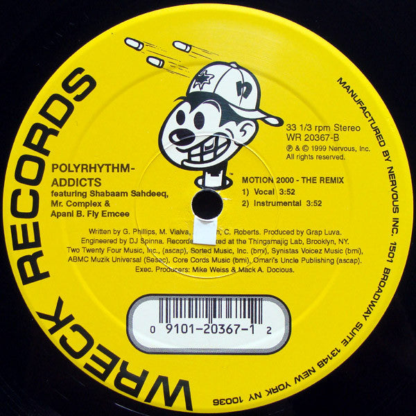 Polyrhythm Addicts : Motion 2000 (12")