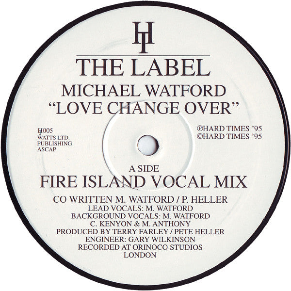 Michael Watford : Love Change Over (12")
