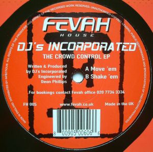 DJ's Incorporated : The Crowd Control EP (12", EP)