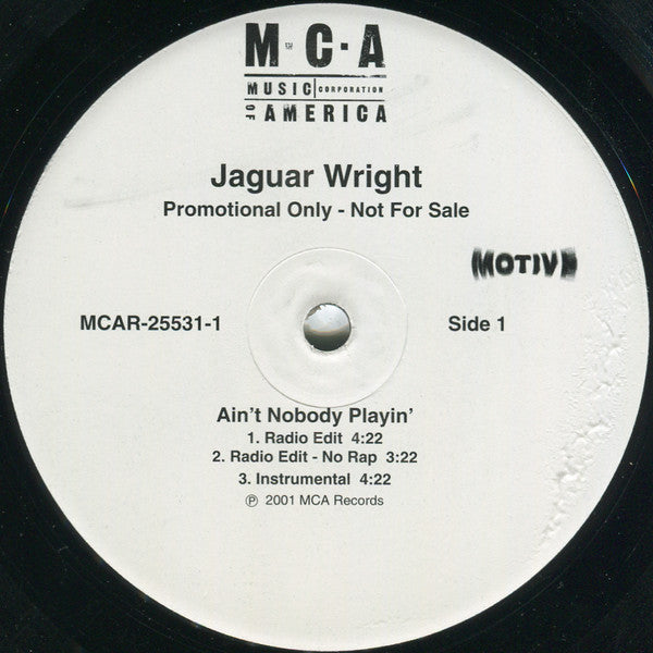 Jaguar Wright : Ain't Nobody Playin' (12", Promo)
