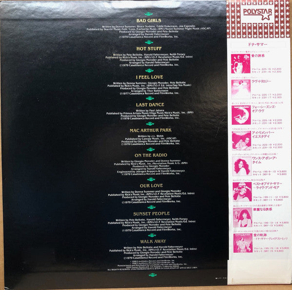Donna Summer : Walk Away Collector's Edition (The Best Of 1977-1980) (LP, Comp)