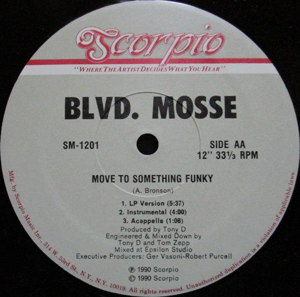 Blvd. Mosse : All Praises Due To Outstanding (12")