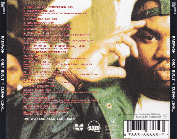 Raekwon : Only Built 4 Cuban Linx ... (CD, Album)