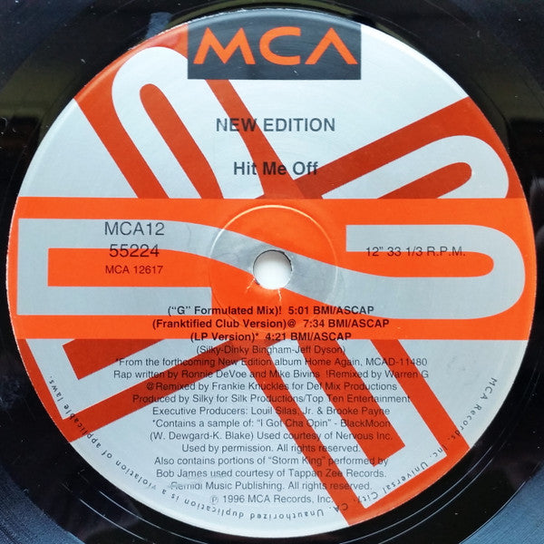 New Edition : Hit Me Off (12")