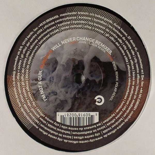 I'm Not A Gun : Sundays Will Never Change (Remixes) (12")