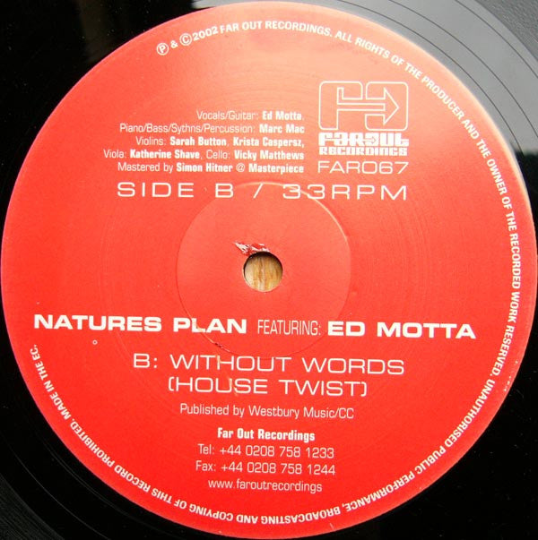 Natures Plan Featuring Ed Motta : Without Words (12")