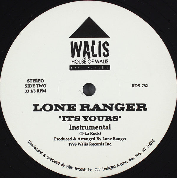 Lone Ranger (3) : It's Yours (12")